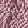 Musselin Doubleface Streifen schmal/breit - bordeaux