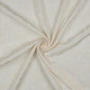 Viskose Jacquard - Blümchen ecru