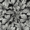 Viskose "floral" - schwarz