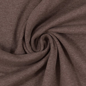 Bündchen Melange Uni Basic - braun / Stoff "Heike" von Swafing