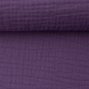 Musselin/Double Gauze "Jenke" von Swafing - purple - Reststück 1,7M