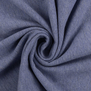 Jersey Melange Basic - mittelblau / Stoff "Vanessa" von Swafing