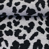 Jacquard Jersey "Emily" Swafing - Leo schwarz/naturweiß