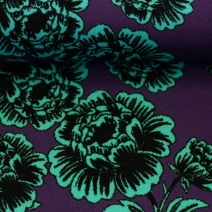 Viskose Webware Swafing - Peonies by Cherry Picking purple