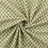 Baumwoll-Seersucker - vintage Blüten oliv
