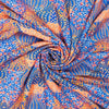 Viskose Blumenranken - blau *Videovorstellung*