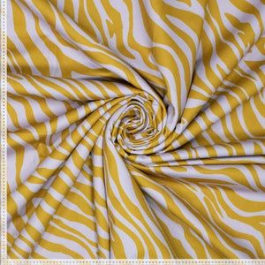Sportstoff "Zebra" - senf/flieder