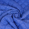 Steppstoff Rauten dehnbar - royalblau