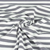 Jersey Streifen - grau