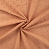 Baumwoll-Voile mit Stickerei Blüten - dusty salmon