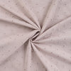 Baumwoll-Voile mit Stickerei Blüten - hellbraun