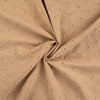 Baumwoll-Voile mit Stickerei Blüten - dark sand