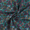 Baumwoll Voile Butterflies - türkis