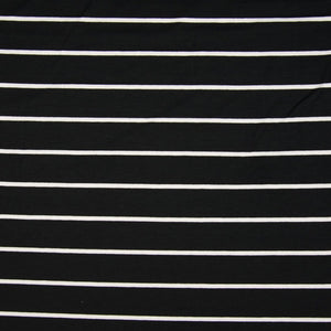 Viskose Jersey gestreift schwarz/weiß breit *Videovorstellung*