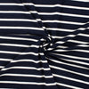 Viskose Jersey gestreift navy/weiß mittel