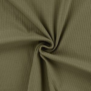 Rippjersey weich - oliv