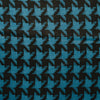 Satin Hahnentritt - petrol