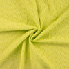 Baumwollstoff mit Loch-Stickerei "Zickzack" - lime