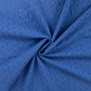 Baumwollstoff mit Loch-Stickerei "Zickzack" - royalblau