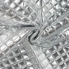 Wattierter Steppstoff "metallic" mit Plüsch - silber *Videovorstellung*
