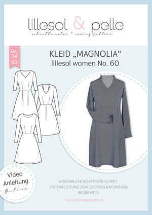 Schnittmuster lillesol women No.60 Kleid "Magnolia" *mit Video Nähanleitung*