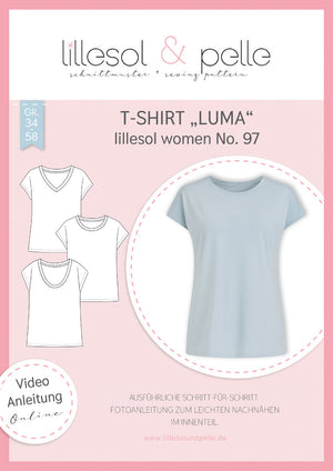 Schnittmuster lillesol women No.97 T-Shirt "Luma" * mit Video-Nähanleitung*