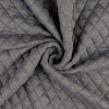 Jacquard Steppstoff Rauten dehnbar - grau *Videovorstellung*