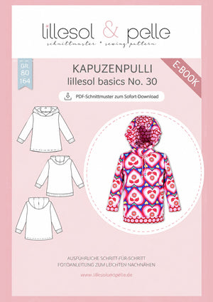 Schnittmuster lillesol basic No.30 Kapuzenpulli
