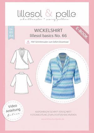 Schnittmuster lillesol basics No.66 Wickelshirt *mit Video-Nähanleitung*