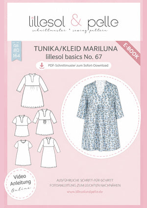 Schnittmuster lillesol basics No.67 Tunika/Kleid Mariluna *mit Video-Nähanleitung*