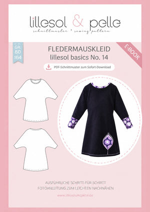 Schnittmuster lillesol basic No.14 Fledermauskleid