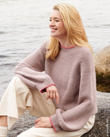 Top Down Pullover Cool Wool Big ♥ Merino No 4 - Modell 31 - Lana Grossa ♥ (Anleitung zum Strickset)