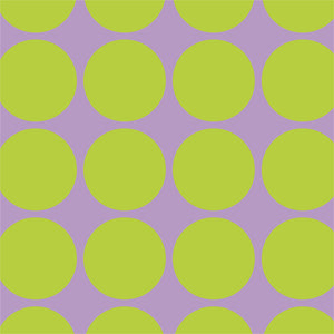 French Terry Punkte - lavendel/lime