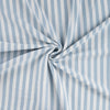 Baumwoll Rippjersey Streifen - dusty blue/white
