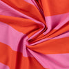 French Terry Block-Streifen - pink/hellrot