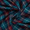 Baumwoll-Flanell check light - petrol