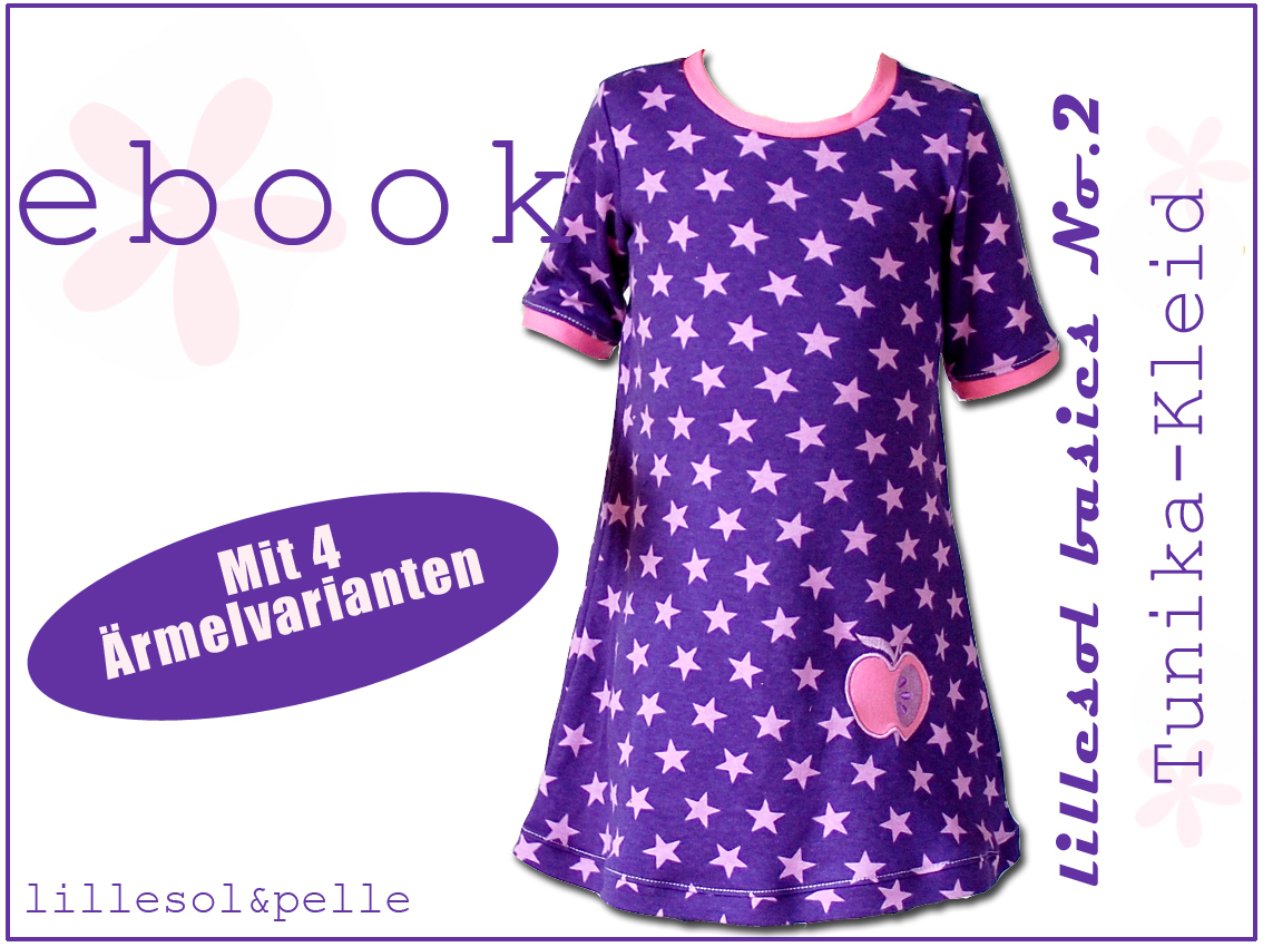 Ebook / Schnittmuster lillesol basic No.2 Tunika-Kleid *mit Video-Anleitung*