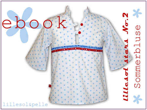 Ebook / Schnittmuster lillesol stars No.2 Sommerbluse