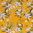 Softshell Blumen gelb / 2 Teil-Stücke gesamt 2,50 m