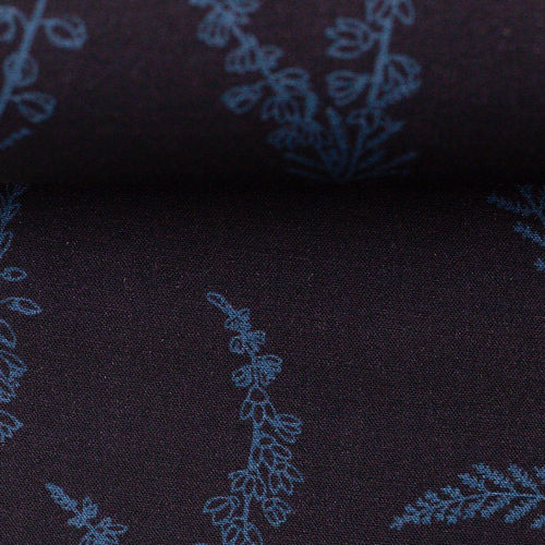 Viskose florales Muster blau - Design by Käselotti