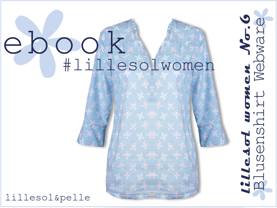 Ebook / Schnittmuster lillesol women No.6 Blusenshirt Webware *mit A0-Datei + Video*