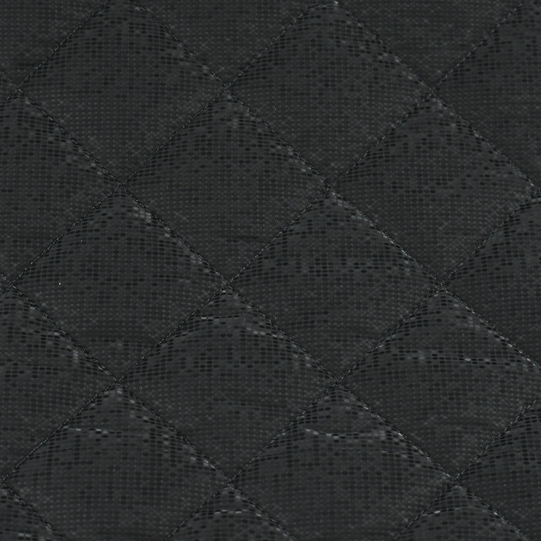 Wattierter Steppstoff "Pixel" - schwarz *Videovorstellung*