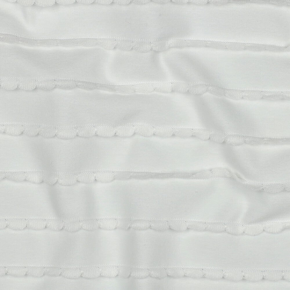 Jersey "Ruffles" - weiß