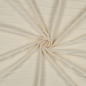 Jersey "Ruffles" - naturweiß