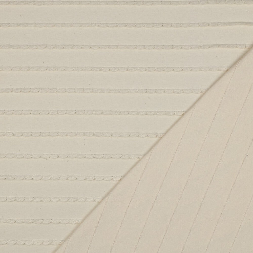 Jersey "Ruffles" - naturweiß