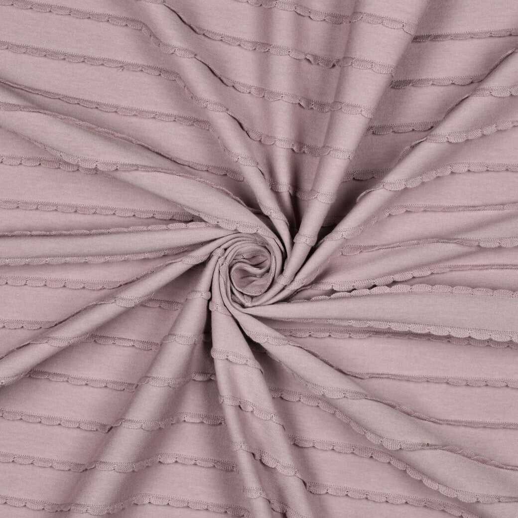 Jersey "Ruffles" - mauve