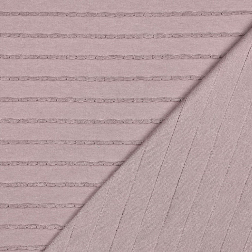 Jersey "Ruffles" - mauve