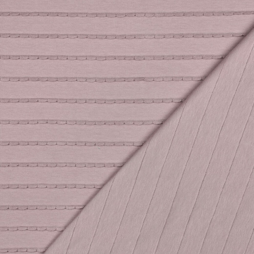 Jersey "Ruffles" - mauve