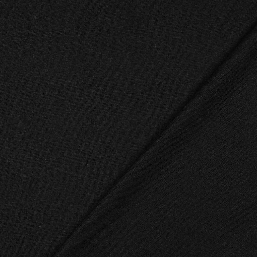 Viskose Leinen uni - schwarz