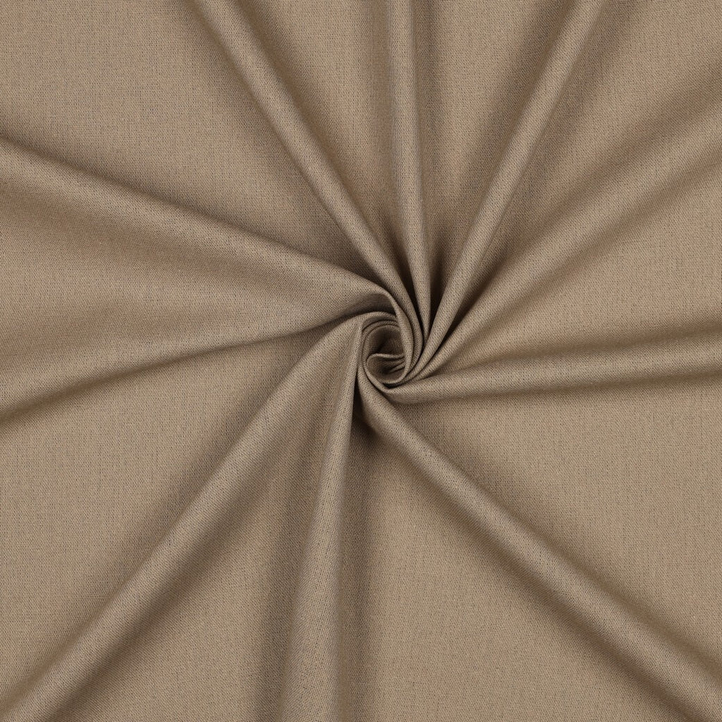 Viskose Leinen uni - taupe